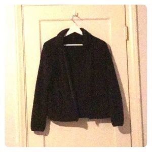 uniqlo tedddy coat, brown